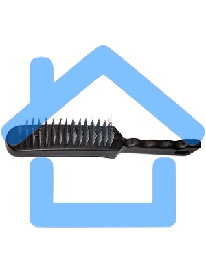 Щетка 5-рядная металлическая с пластмассовой ручкой Sparta