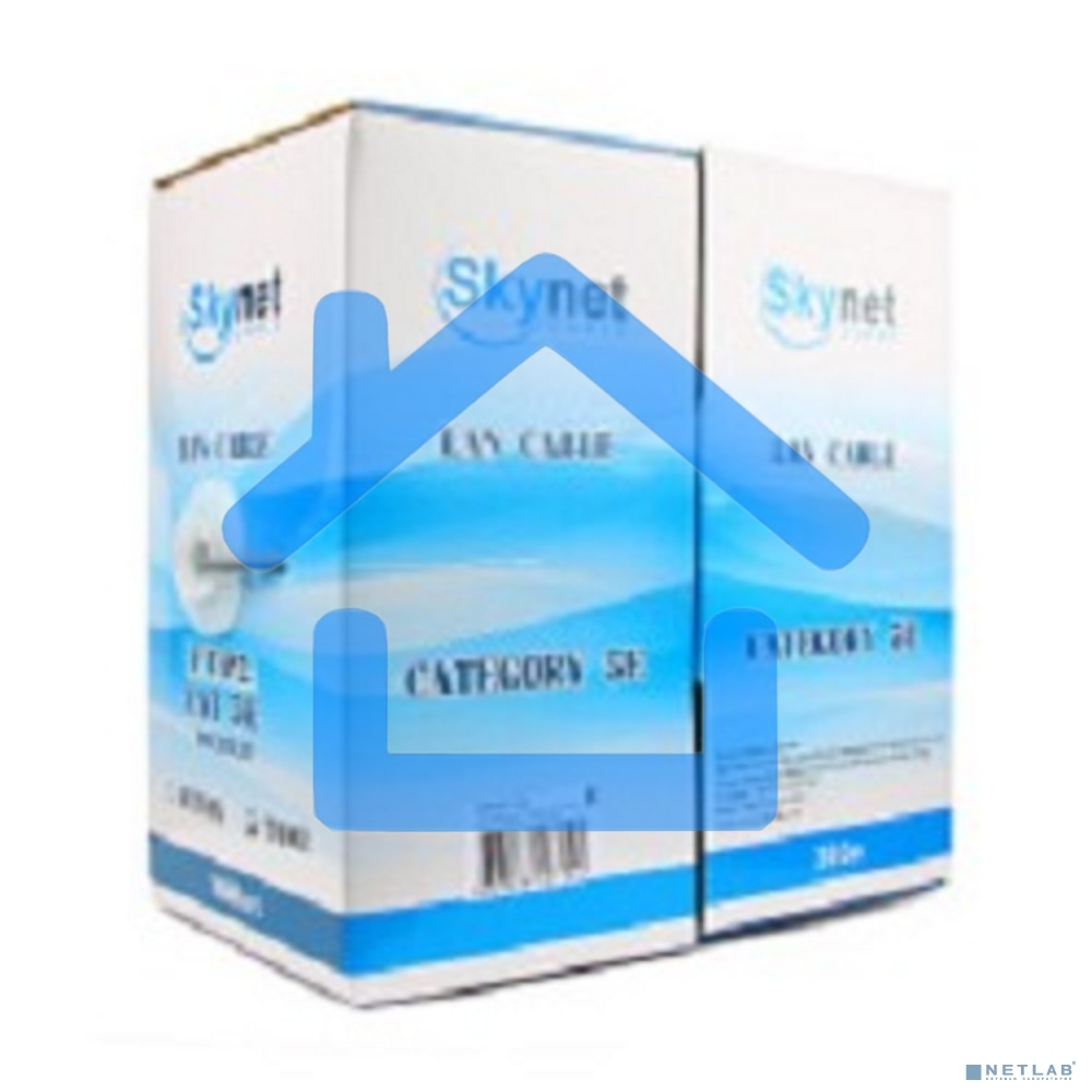 Кабель SkyNet Standart UTP indoor 4x2x0,48, медный, FLUKE TEST, кат.5e, однож., 305 м, box, серый