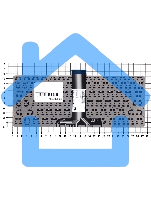 Клавиатура для ноутбука HP Pavilion x360 11-K черная без рамки горизонтальный Enter