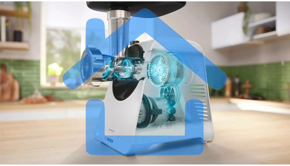 Мясорубка электрическая Bosch MFWS420W, 1900W, белый