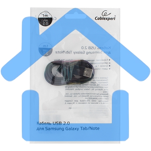 Кабель USB Cablexpert CC-USB-SG1M AM/Samsung, для Samsung Galaxy Tab/Note, 1м, черный, блистер