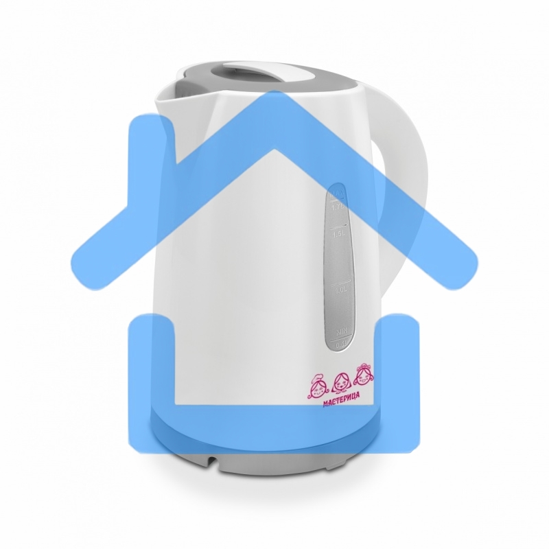 Чайник электрический Мастерица ЕК-1701M белый/серый