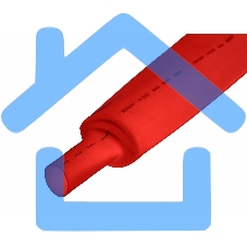 Термоусаживаемая трубка Rexant 35,0/17,5 мм, красная, упаковка 10 шт. по 1 м