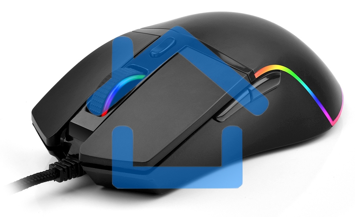 Мышь проводная Oklick 717G PROPHECY черный, 6400 dpi, USB, кнопки - 6