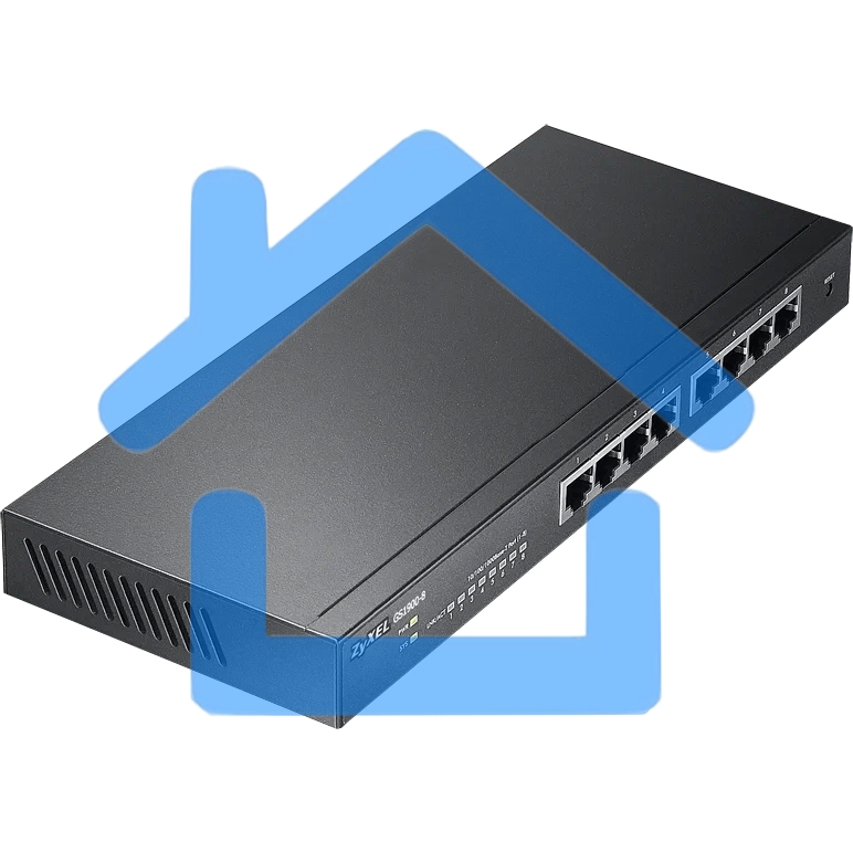 Коммутатор Smart L2 Zyxel GS1900-8, 8xGE, настольный, бесшумный