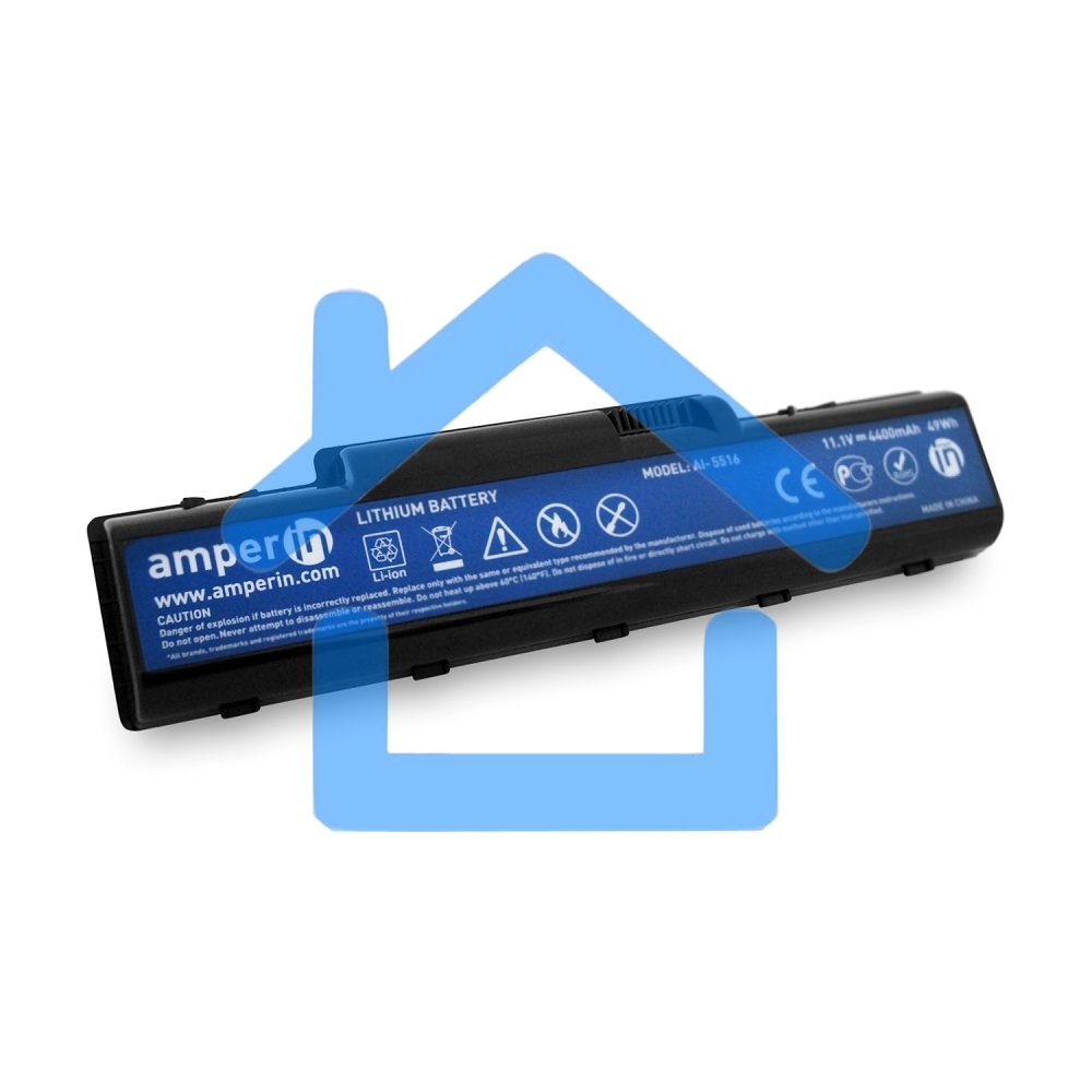 Аккумуляторная батарея Amperin для ноутбука Acer Aspire 4732, 5516 11.1V 4400mAh 49Wh