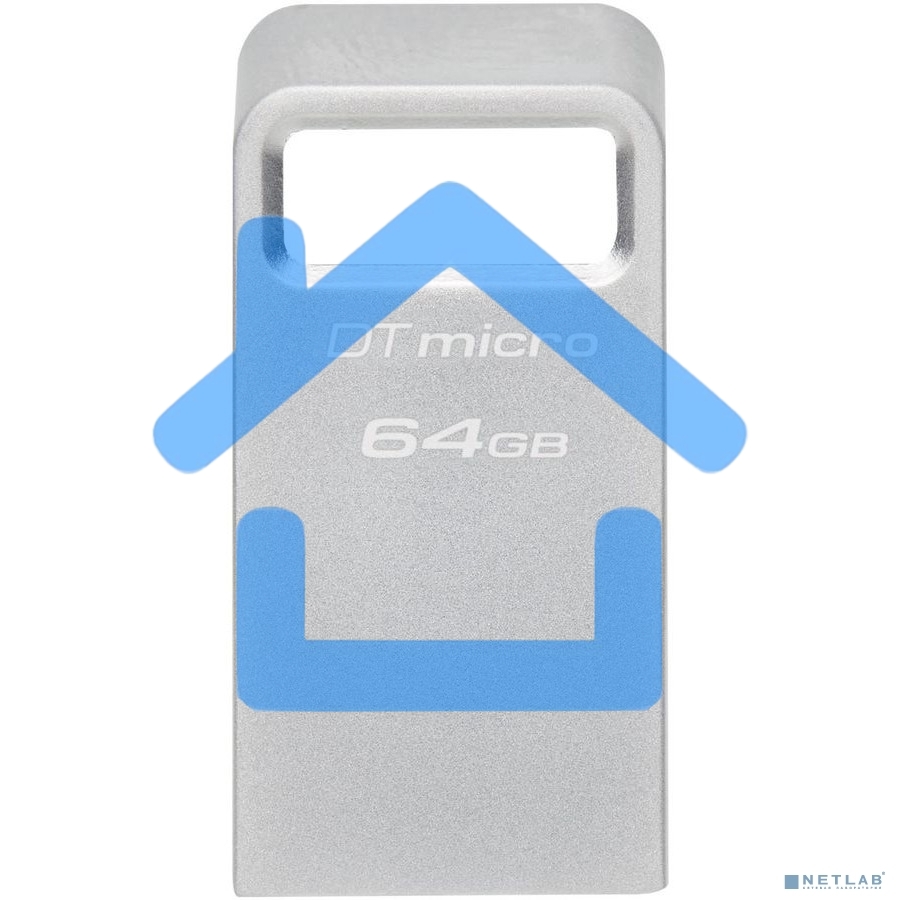 Флешка USB R/W Kingston 64Gb DataTraveler Micro DTMC3G2/64Gb USB3.0 серебристый