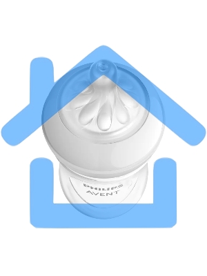 Бутылочка для кормления Philips SCY903/11 250 мл, 1 шт, серия NATURAL Response, пластик, PINK