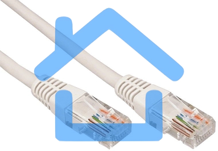 Пaтч-корд U/UTP Rexant, кат.5e, RJ45-RJ45, неэкранированный, PVC серый, 1м