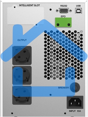 Источник бесперебойного питания Ippon Na+ TAE 1000 1000Вт 1000ВА белый