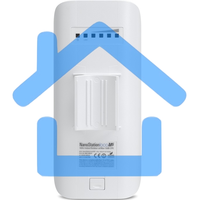 Точка доступа UBIQUITI LocoM2(EU) Wi-Fi и AirMAX. 802.11g/n, интегрированная антенна 8 дБ (45°*45°),10/100 RJ45 Ethernet