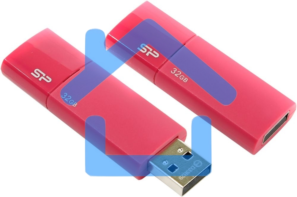 Флешка USB R/W 32Gb, Silicon Power Ultima U05, USB 2.0, Розовый