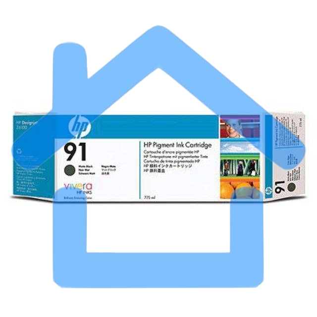Картридж струйный HP №91 C9464A черный матовый для HP DJ Z6100 (775мл)