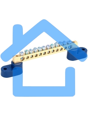 Шина нулевая ШНИ-6х9-12 У2-С на 2-х. угл. изол. ИЭК YNN10-69-12C2-K07