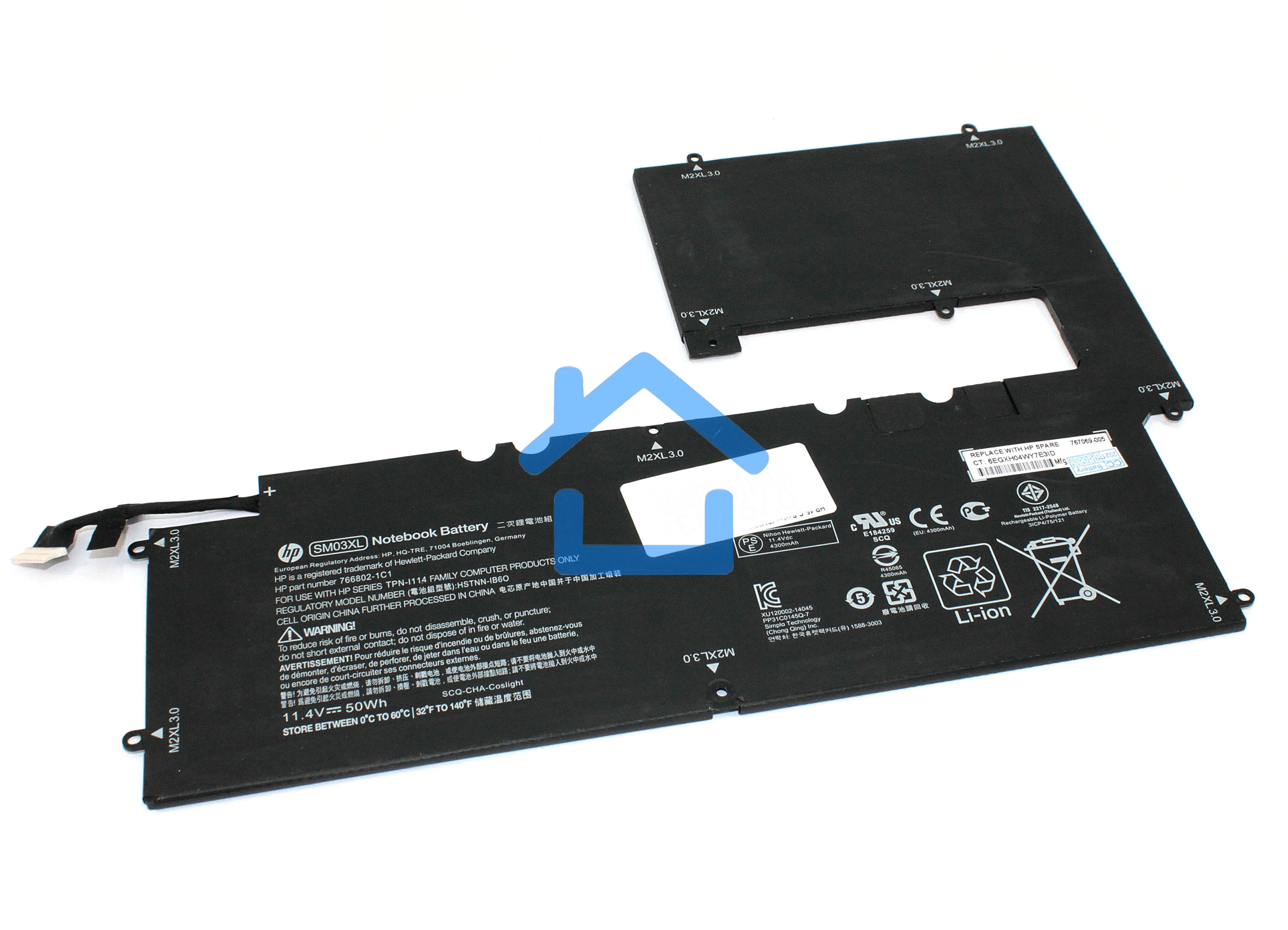 Аккумуляторная батарея для ноутбука HP Envy X2 15-C Series11.4V 50Wh