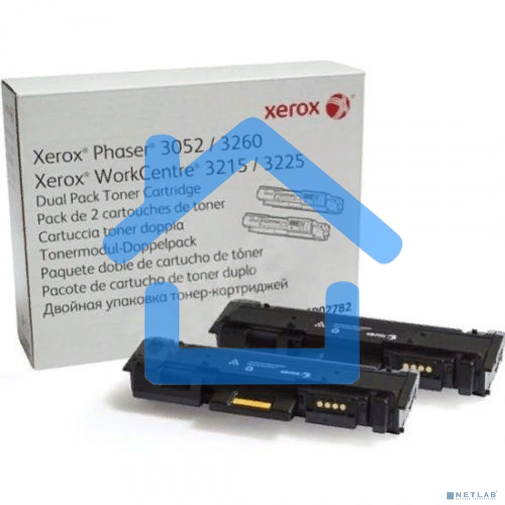 Картридж лазерный XEROX 106R02782 черный, 6000 стр. (упаковка 2шт х 3000 стр.), для Phaser 3052/3260/WC 3215/25 (channels)
