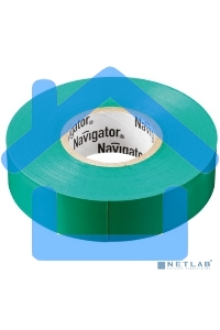 Изолента ПВХ Navigator 15мм (рул.20м) зел. NIT-B15-20/G