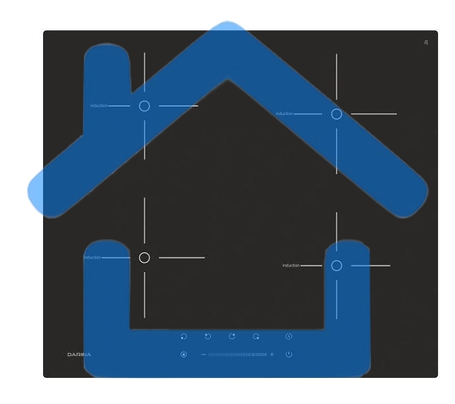 Индукционная варочная панель Darina PL EI313 B, черный