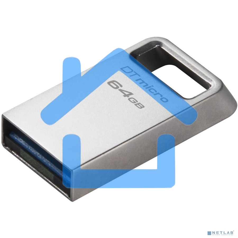Флешка USB R/W Kingston 64Gb DataTraveler Micro DTMC3G2/64Gb USB3.0 серебристый
