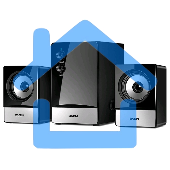 Акустическая система SVEN MS-90 черный (2x2.5W+ сабвуфер 5W, дерево)