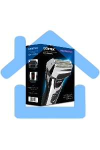 Электробритва Centek CT-2174 (черн/хром) cеточная, плавающая головка, триммер, LED