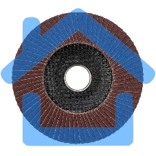 Круг лепестковый торцевой P 100, 125х22,2 мм Kranz