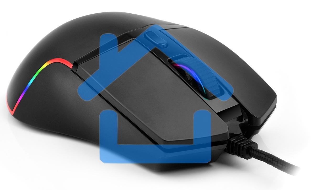 Мышь проводная Oklick 717G PROPHECY черный, 6400 dpi, USB, кнопки - 6