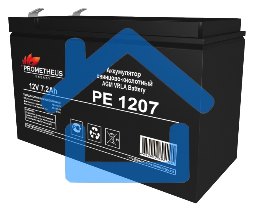 Батарея для ИБП Prometheus Energy РЕ1207 12В 7.2А·ч