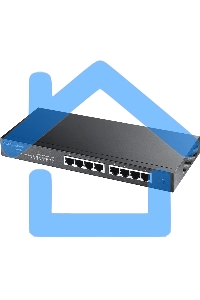 Коммутатор Smart L2 Zyxel GS1900-8, 8xGE, настольный, бесшумный