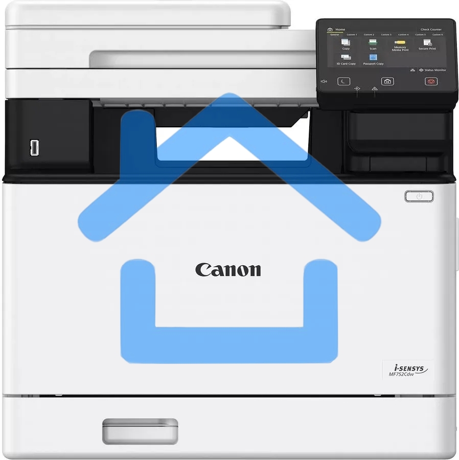 МФУ лазерное Canon i-SENSYS MF752Cdw (5455C012), A4, цветное, печ. 33 стр/мин., скан. до 50 стр/мин., 1200 x 1200 dpi (печать) 600x600dpi (скан.), USB, RJ-45, Wi-Fi, BlueTooth, Air Print, Mopria