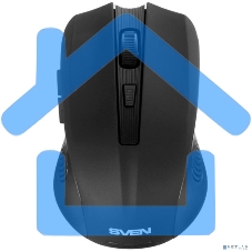 Мышь беспроводная SVEN RX-350W черный, 1400 dpi, радиоканал, USB, кнопки - 6