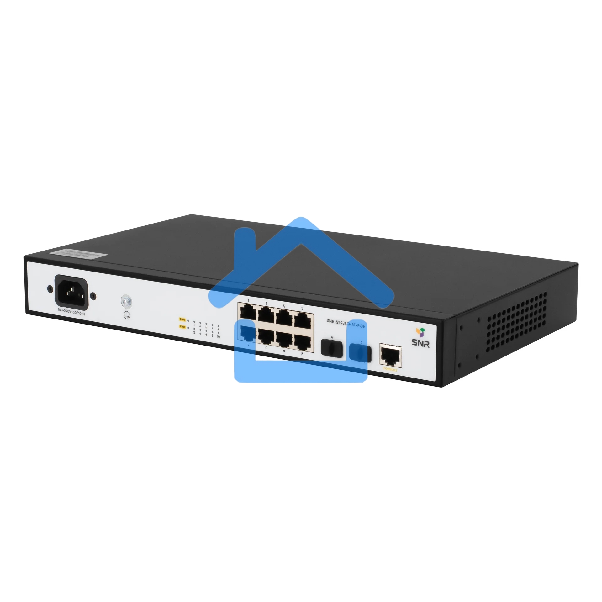 Коммутатор SNR SNR-S2985G-8T-POE, 1Гбит/с, количество портов 8 шт, (L2)