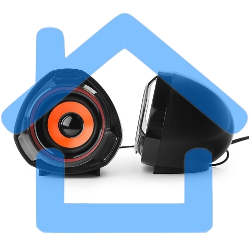 Акустическая система 2.0 Gembird SPK-105, черный, 5 Вт, регулятор громкости, USB-питание