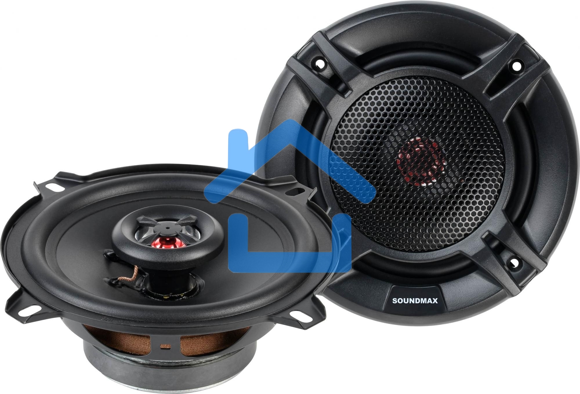 Колонки автомобильные Soundmax SM-CSI502 140Вт 90дБ 4Ом 13см (5дюйм) (ком.:2кол.) коаксиальные двухполосные