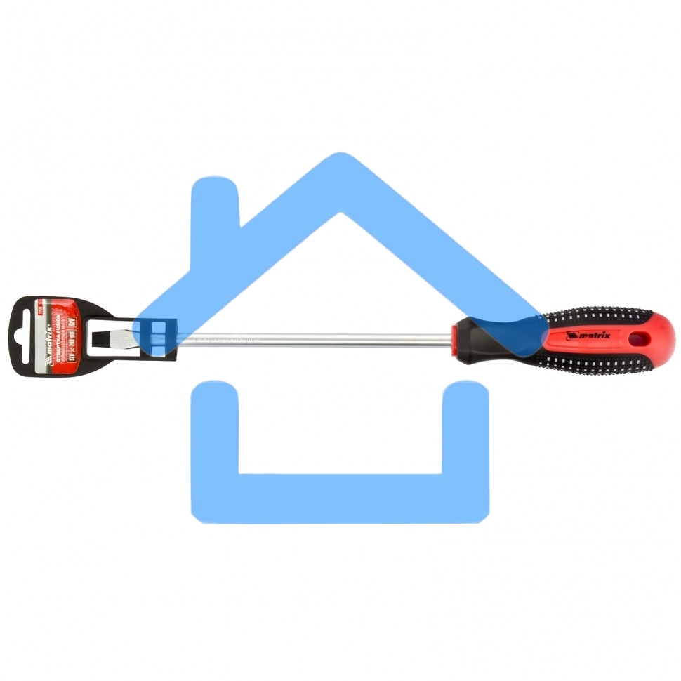 Отвертка Matrix Fusion, SL8,0 х 200 мм, CrV, 3-х компонентная рукоятка 