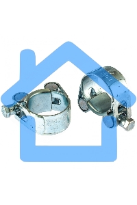 Хомуты металлические, силовые 29-31 мм, ширина 20 мм, шарнирные, W1, 2 шт. Сибртех