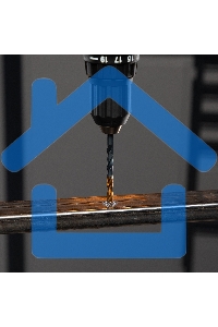 Набор сверл по металлу Denzel 2-3-4-5-6-8 мм, HSS-Tin, Golden Tip, 6 шт