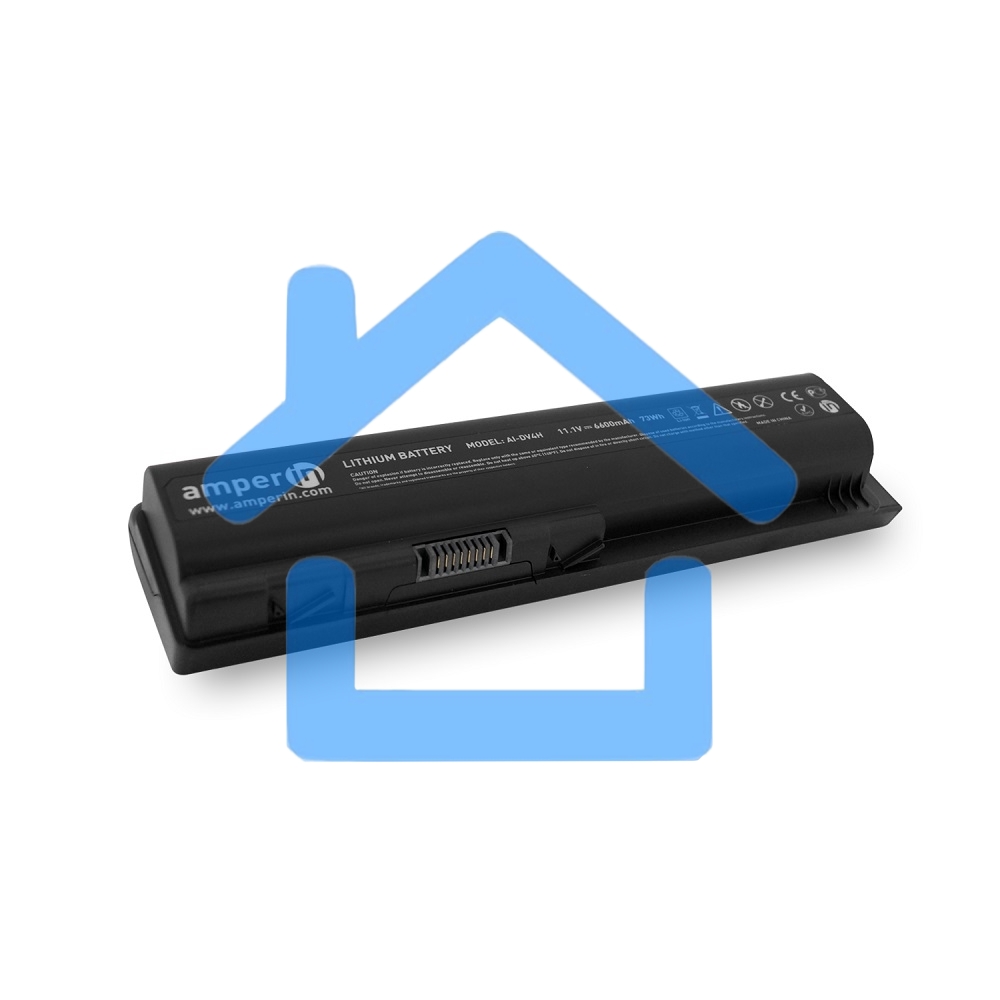 Аккумуляторная батарея Amperin для ноутбука HP CQ60 DV4 11.1V 6600mAh (73Wh) AI-DV4H