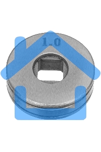 Подающий ролик, V профиль под стальную проволоку 0,8-1мм, посадка квадрат, 2 шт Denzel