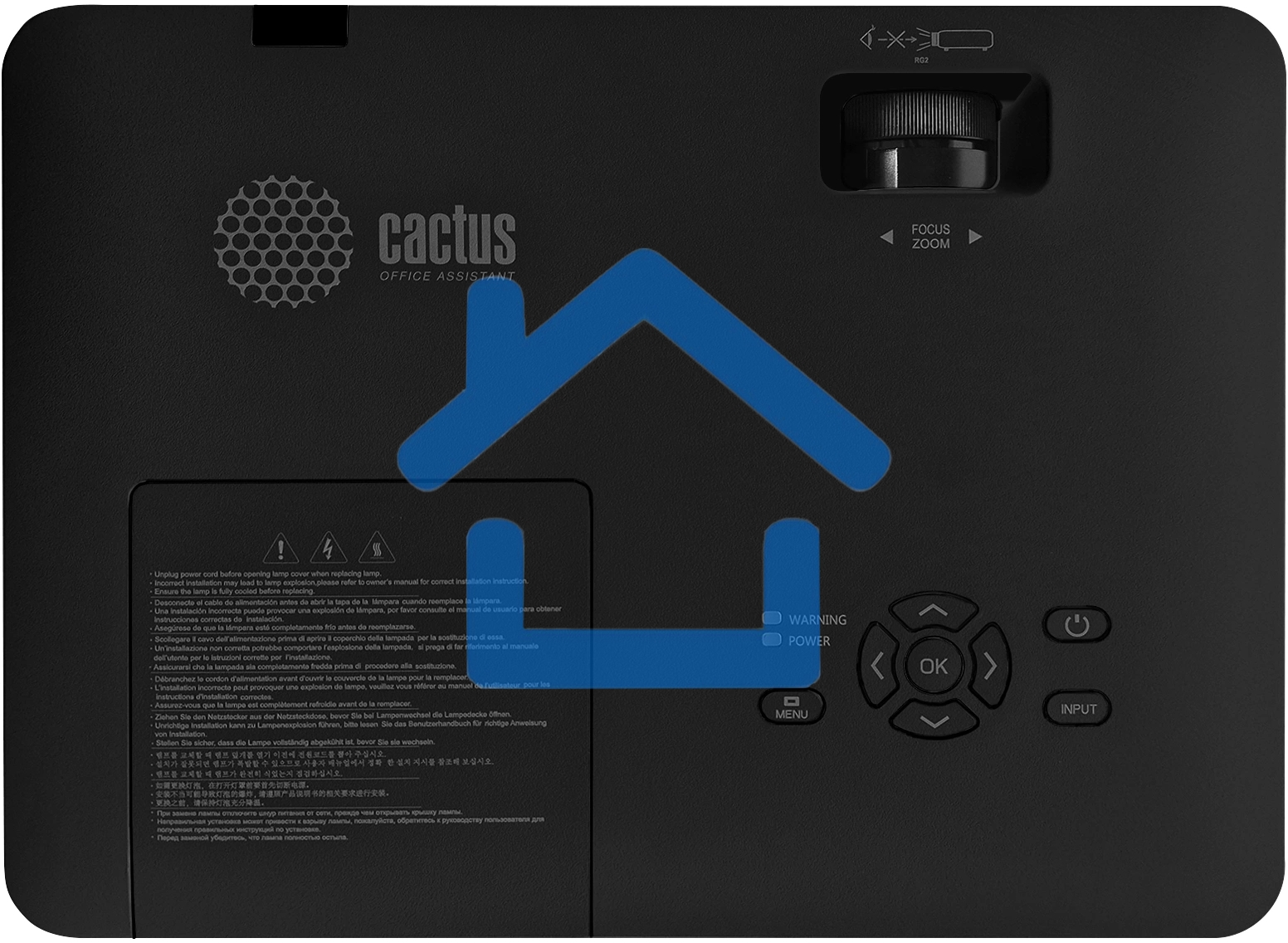 Проектор Cactus CS-S1.B 3LCD 34000Lm LS 3400Lm ANSI (1024x768) 15000:1 ресурс лампы:10000часов 1xHDMI 4.5кг