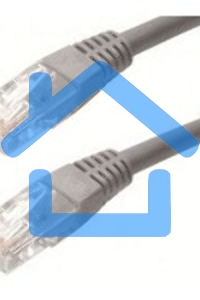Коммутационный шнур ITK (патч-корд), кат.5Е UTP, LSZH, 1м, серый