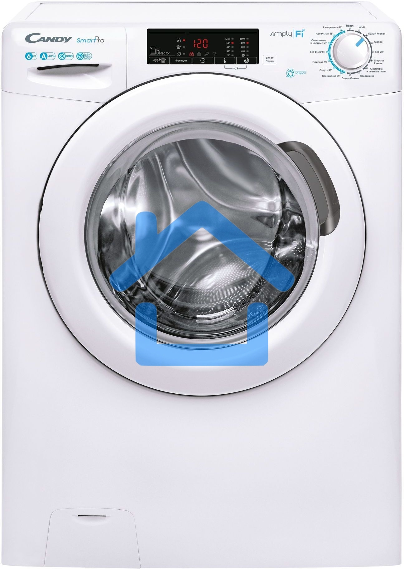 Стиральная машина Candy Smart Pro CSO34 106T1/2-07 белый, загрузка фронтальная 6 кг, 1000 об/мин., класс: А