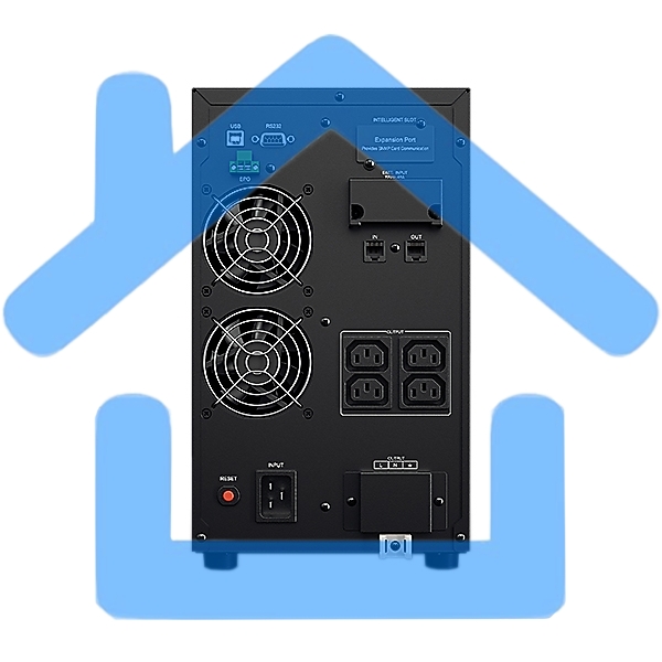 Источник бесперебойного питания UPS CyberPower OLS2000E 2000VA/1800W USB/RJ11/45/SNMP (4 IEC)