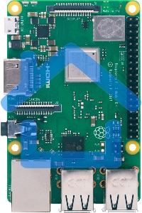 Компьютер Мини Raspberry Pi 3 Model B+ (RA433, E14 Version) Retail, 1GB RAM, Cortex-A53 (ARMv8) 64-bit SoC @ 1.4GHz Broadcom BCM2837B0 CPU, WiFi, Bluetooth, 40-pin extended GPIO, 4x USB 2.0, HDMI, CSI camera port, DSI displ.port, MicroSD port (137-3331), 