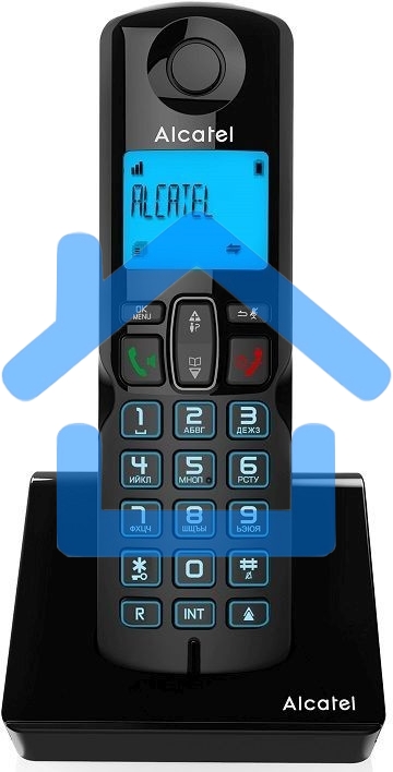 Радиотелефон ALCATEL S250 RU черный