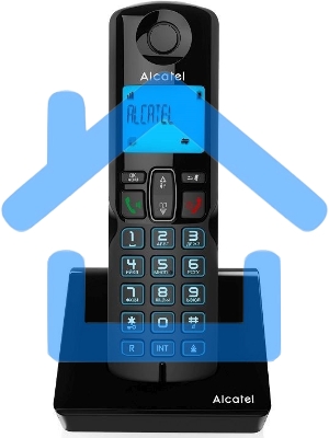 Радиотелефон ALCATEL S250 RU черный