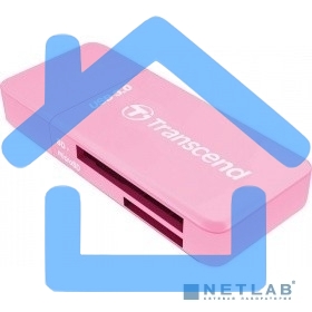 Считыватель карты памяти Transcend All in1 Multi Card Reader, Pink