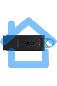 Флешка USB Kingston 64 Gb USB 3.2 Gen 1 DataTraveler Exodia черный/бирюзовый