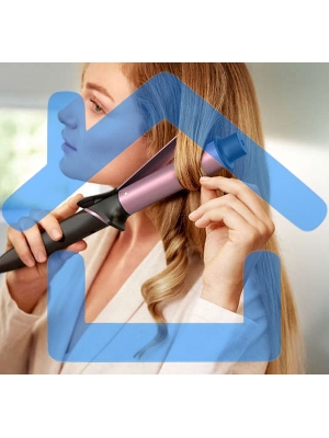 Щипцы Philips BHB868/00 макс.темп.:200С покрытие:керамико-кератиновое черный/фиолетовый