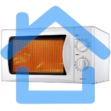 Микроволновая печь Mystery MMW-2013 белый, 20 л, 800 Вт, переключатели - поворотный механизм